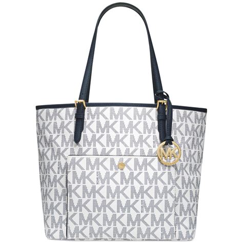 michael kors blue white bag